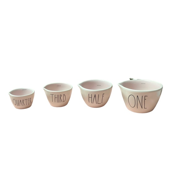 Rae Dunn measuring cups white and pink - Picture 10 of 13